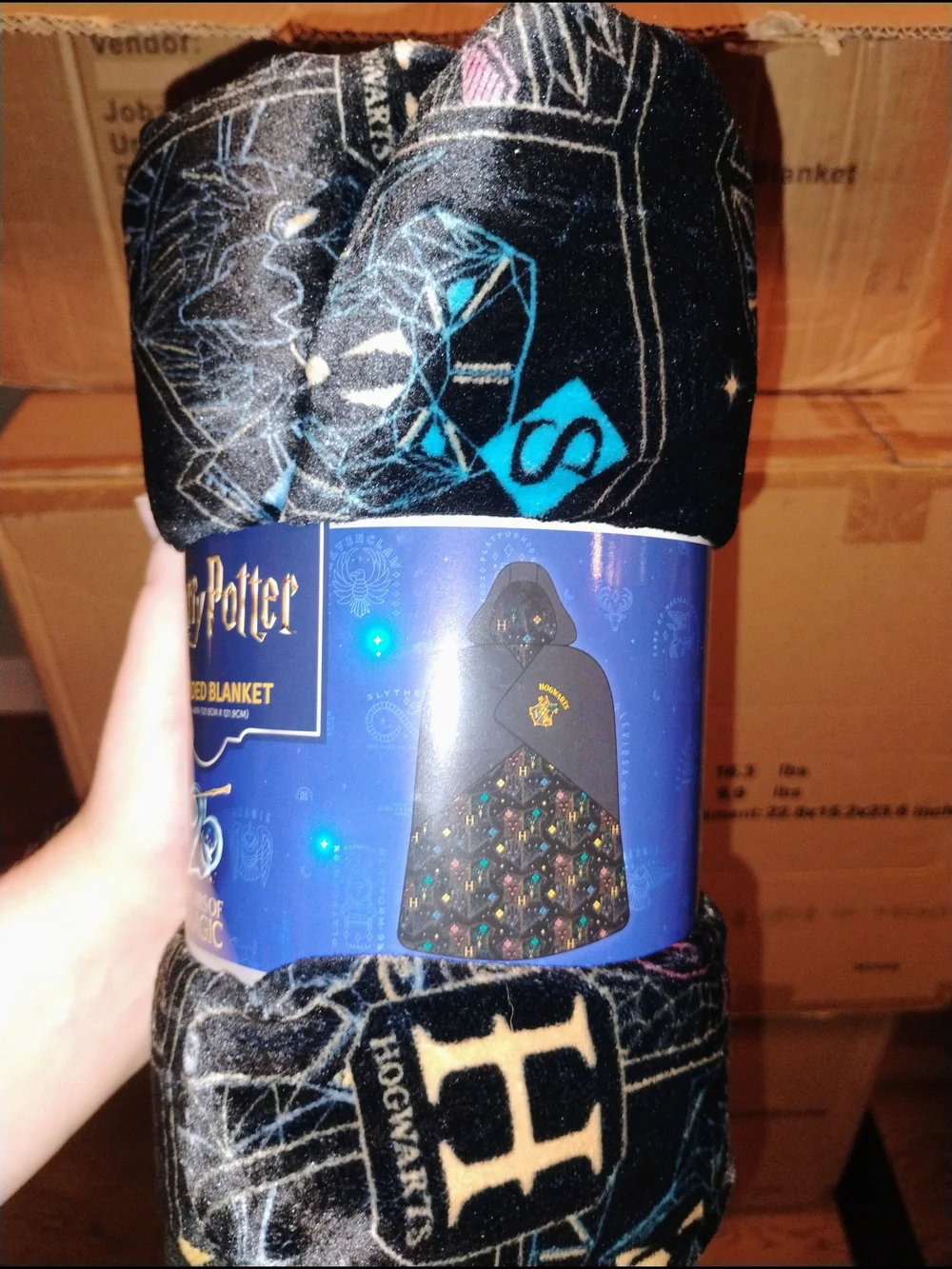 Harry Potter 25th Anniversary Hooded Blanket REGAL Theaters Exclusive NEW